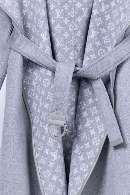 ルイ・ヴィトン「Louis Vuitton」秋冬 レディース ワップルフードロングコート