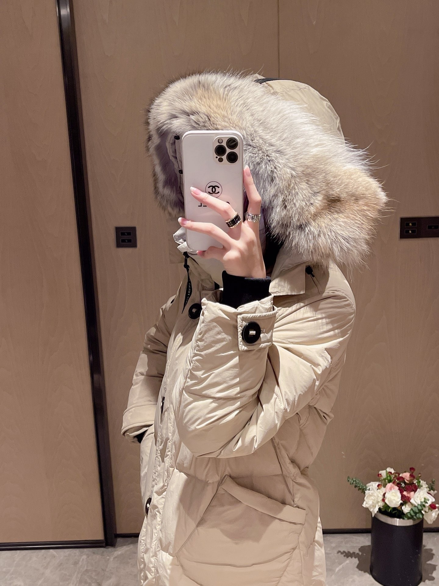 カナダグース「Canada Goose」シベリアンコヨーテファー ダウンコート