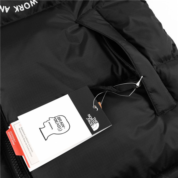 「コラボモデル」The North Face × Brain Dead コラボ グラフィック Nuptse ダウンジャケット