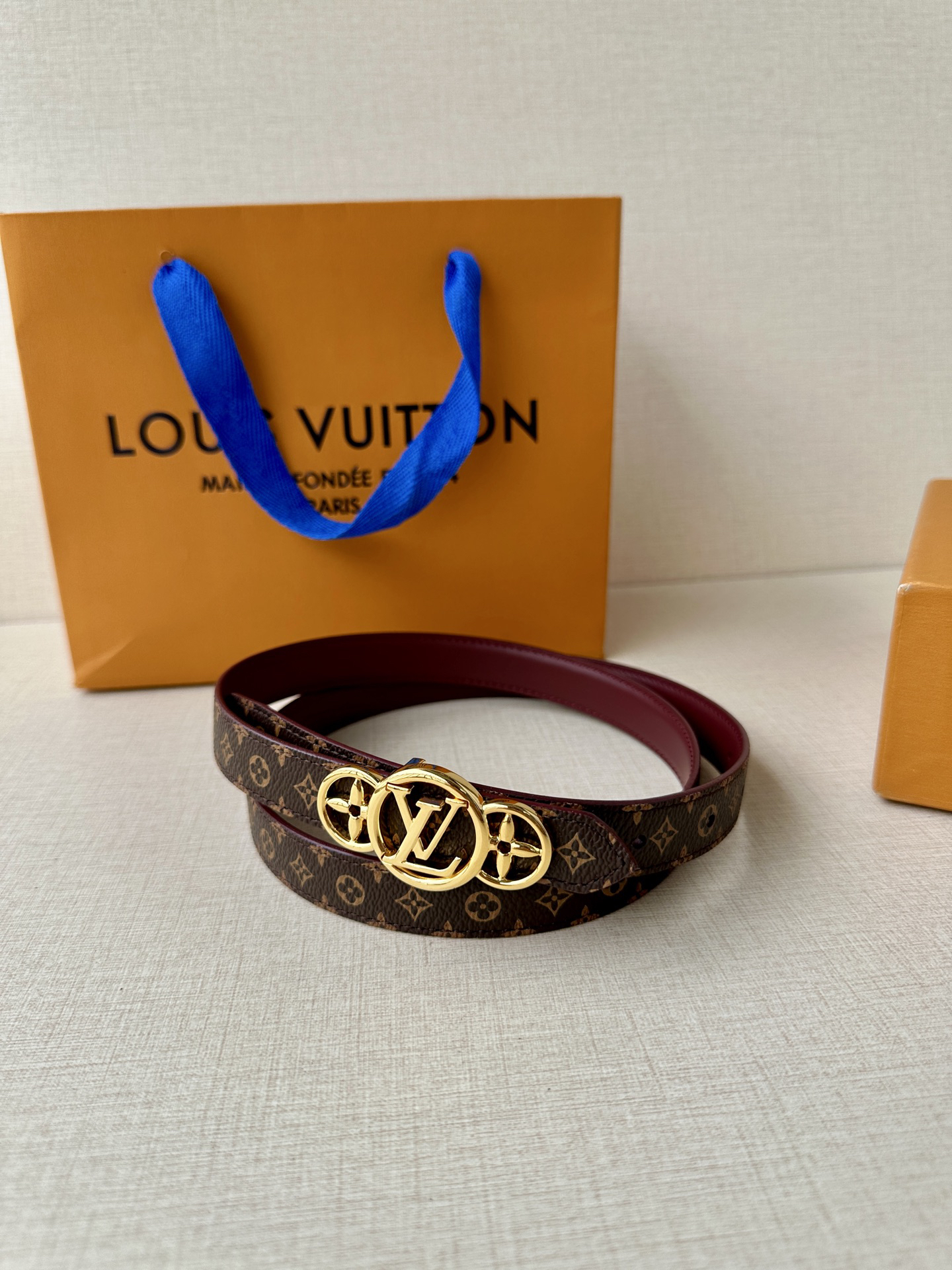 ルイ・ヴィトン「Louis Vuitton」Damier Santur リバーシブル ベルト