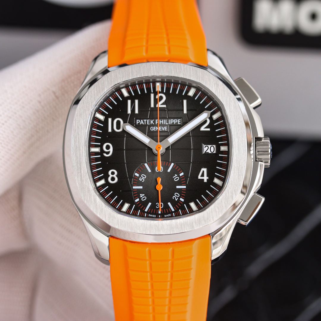 パテック フィリップ「Patek Philippe」メンズ マルチファンクション メカニカルウォッチ アクアノート 5968A-001 42MM