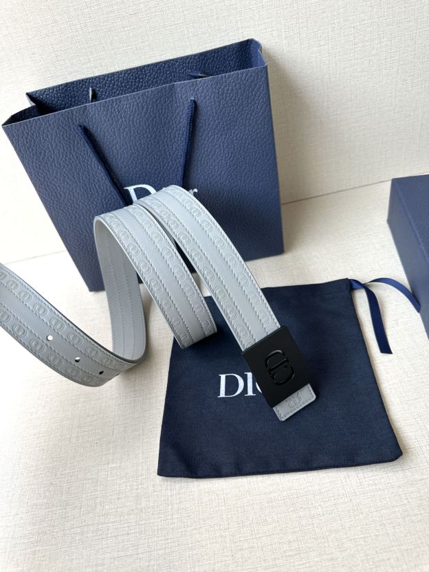 ディオール「Dior」CD Icon リバーシブル レザー ベルト100CM