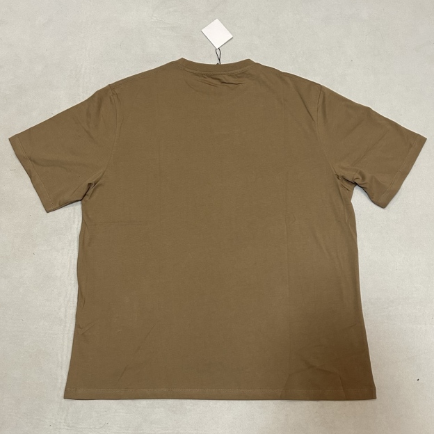 ロエベ「Loewe」ツートン刺繍クルーネック半袖Tシャツ