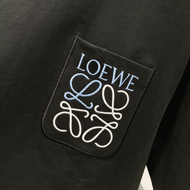 ロエベ「Loewe」パケット&カラーリング刺繍ロゴ半袖Tシャツ