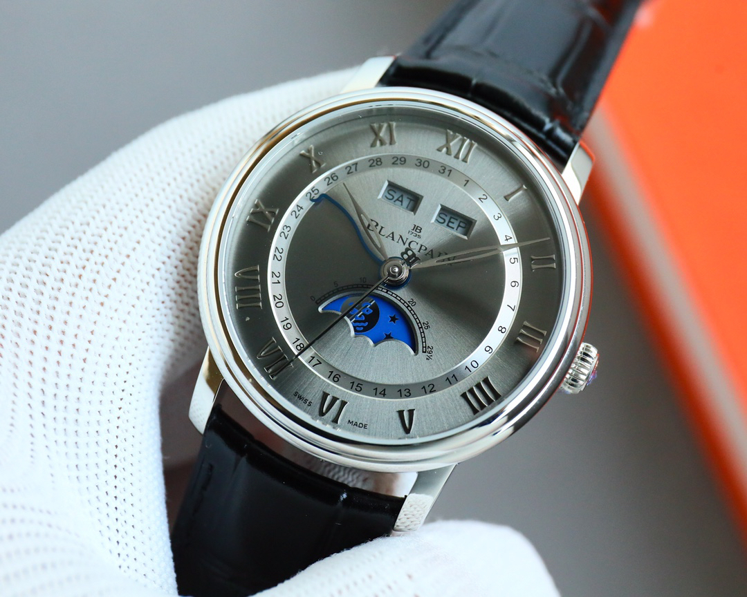 ブランパン「Blancpain」ヴィルレ コンプリートカレンダー ムーンフェイズ 自動巻き腕時計40mm