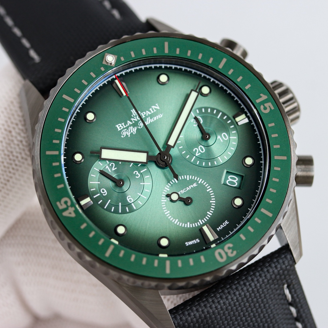 ブランパン「Blancpain」フィフティ・ファゾム バチスカーフ フライバッククロノグラフ自動巻きダイバーズウォッチ43.6mm