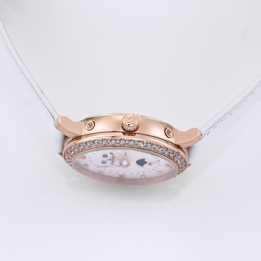 ブランパン「Blancpain」ヴィルレ レディース ムーンフェイズ＆コンプリートカレンダー自動巻き腕時計35mm