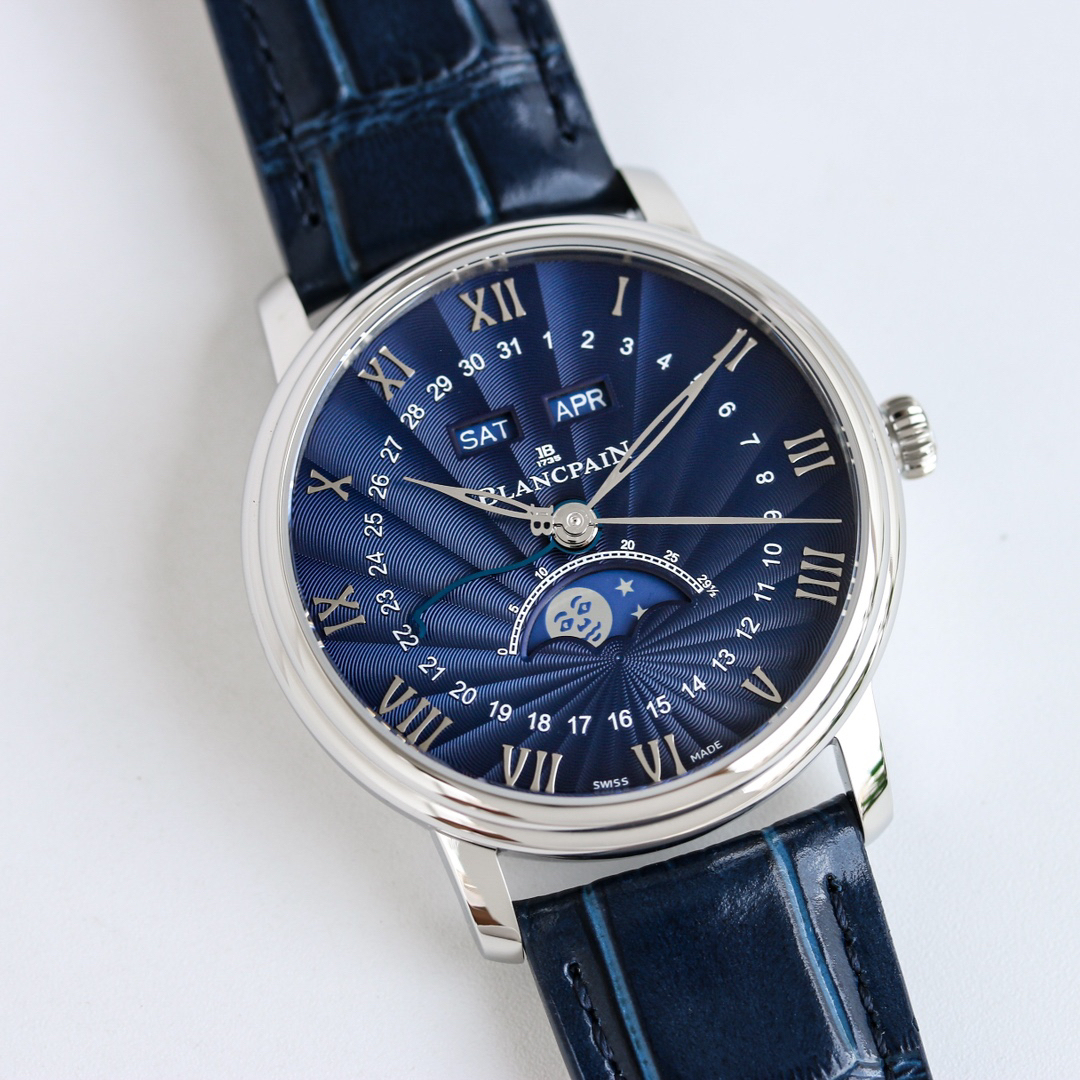 ブランパン「Blancpain」ヴィルレ コンプリートカレンダー ムーンフェイズ自動巻き腕時計40mm