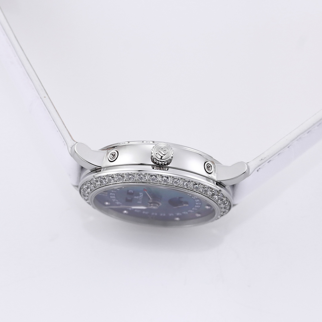 ブランパン「Blancpain」 ヴィルレ レディース ムーンフェイズ＆コンプリートカレンダー自動巻き腕時計35mm