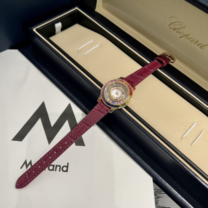 ショパール「Chopard」ハッピーダイヤモンド レインボーレディース ジュエリーウォッチ36mm