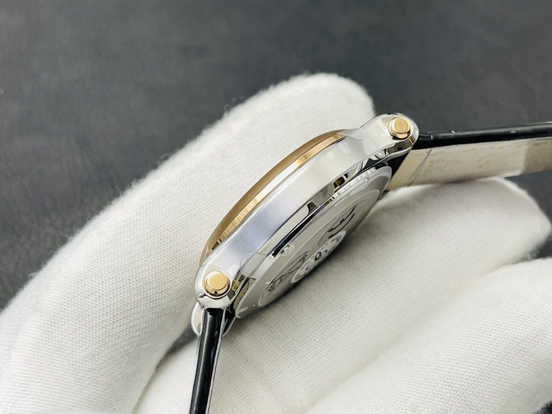 ショパール「Chopard」ハッピーダイヤモンド ハートレディース クォーツウォッチ36mm