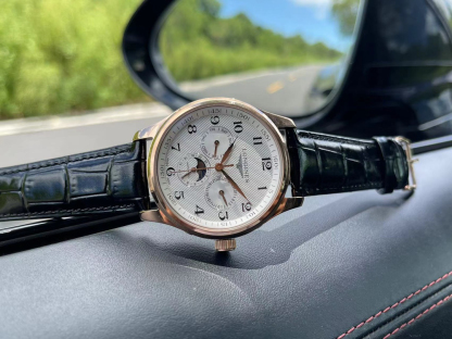 ロンジン「Longines」マスターコレクション マルチファンクション クロノグラフ メンズウォッチ 40mm