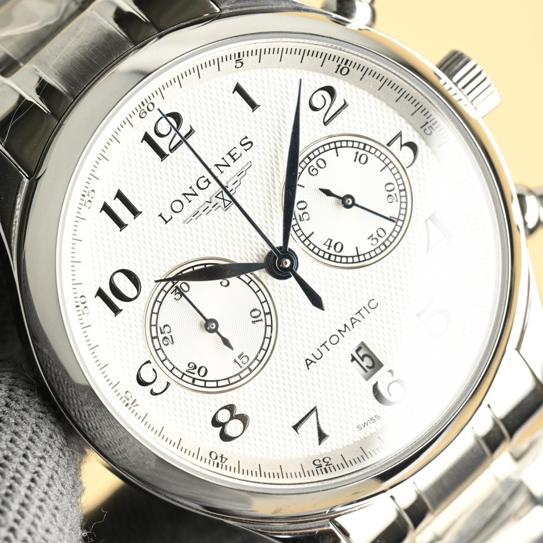 ロンジン「Longines」マスターコレクション クロノグラフ メンズウォッチ 42mm