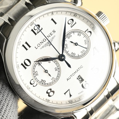 ロンジン「Longines」マスターコレクション クロノグラフ メンズウォッチ 42mm