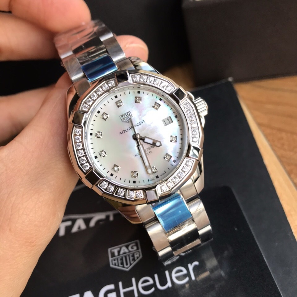 タグ・ホイヤー「TAG Heuer」アクアレーサー レディース クォーツ 腕時計35mm