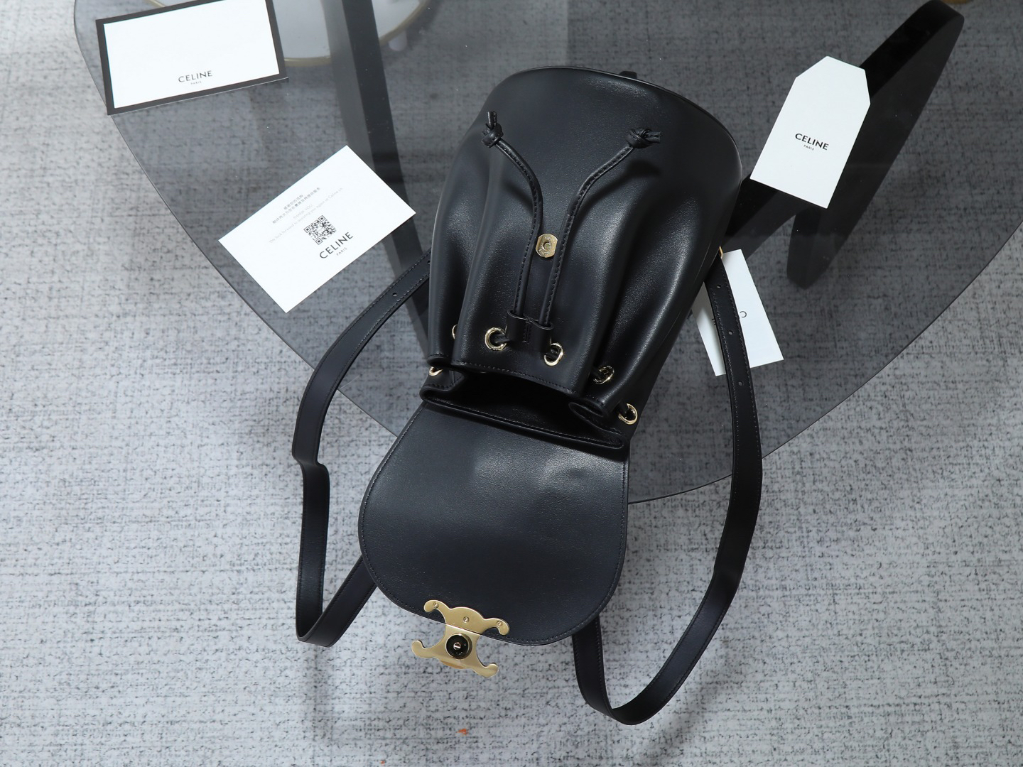 セリーヌ「Celine」BONNIE スムースレザー バックパック