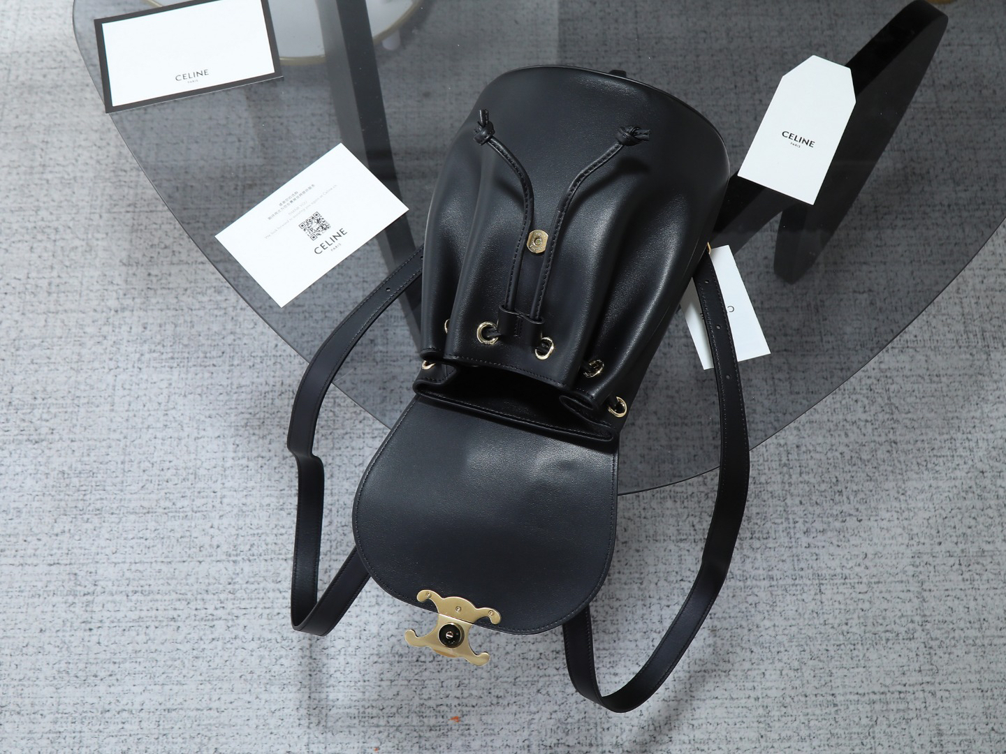 セリーヌ「Celine」BONNIE スムースレザー バックパック