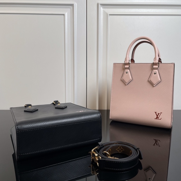 ルイ・ヴィトン「Louis Vuitton」Sac Plat BB レザー ハンドバッグ‌