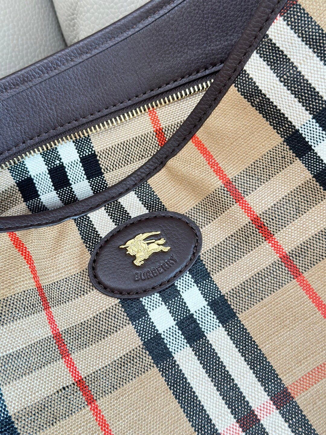 バーバリー「Burberry」チェック柄 トートバッグ