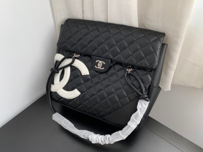 シャネル「Chanel」ヴィンテージ カンボン ショルダーバッグ レディース ラージサイズ