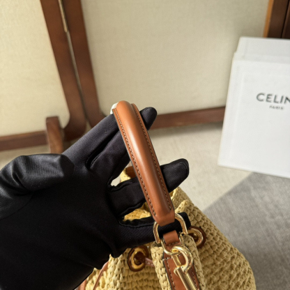 セリーヌ「Celine」＆カーフレザー クラシックバスケットバッグ