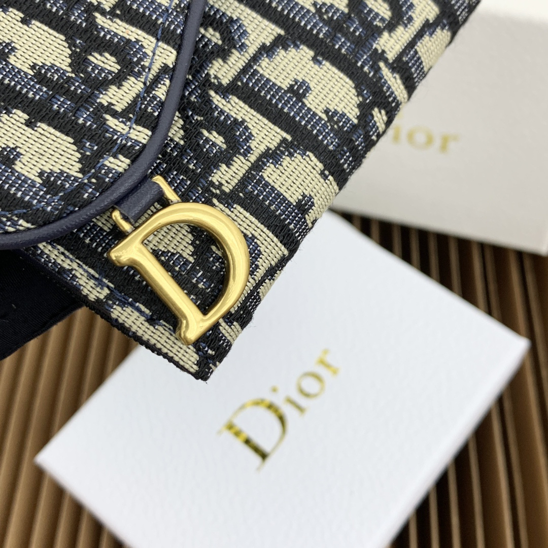 ディオール「Dior」サドル ロータス ウォレット オブリーク プリント