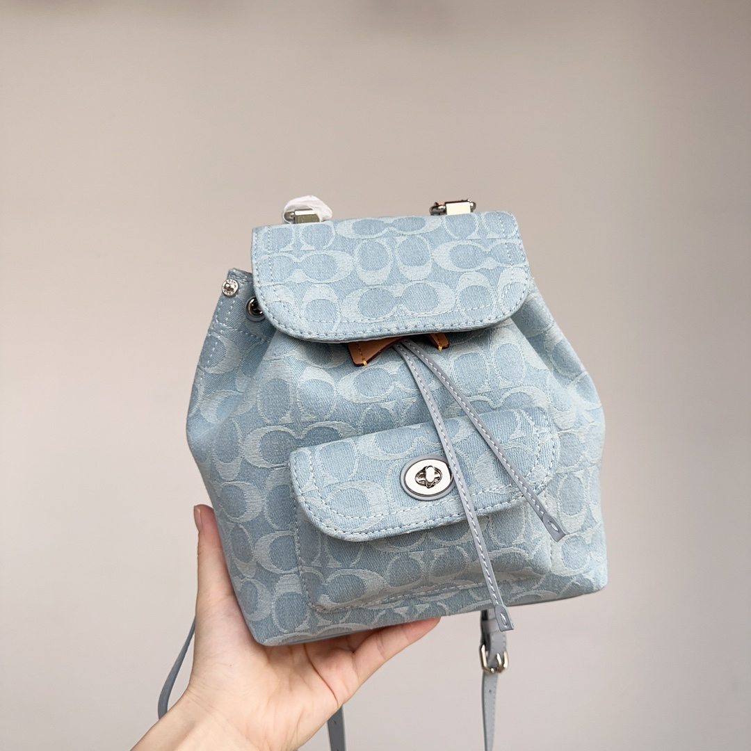 コーチ「Coach」Chambray デニム ミニバックパック