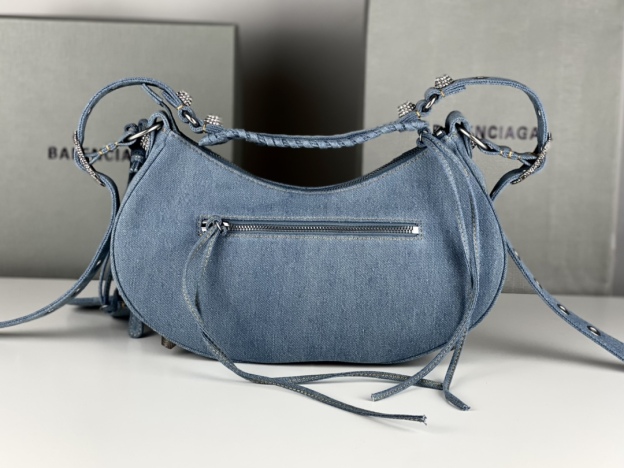 バレンシアガ「Balenciaga」デニム モーターサイクルバッグ