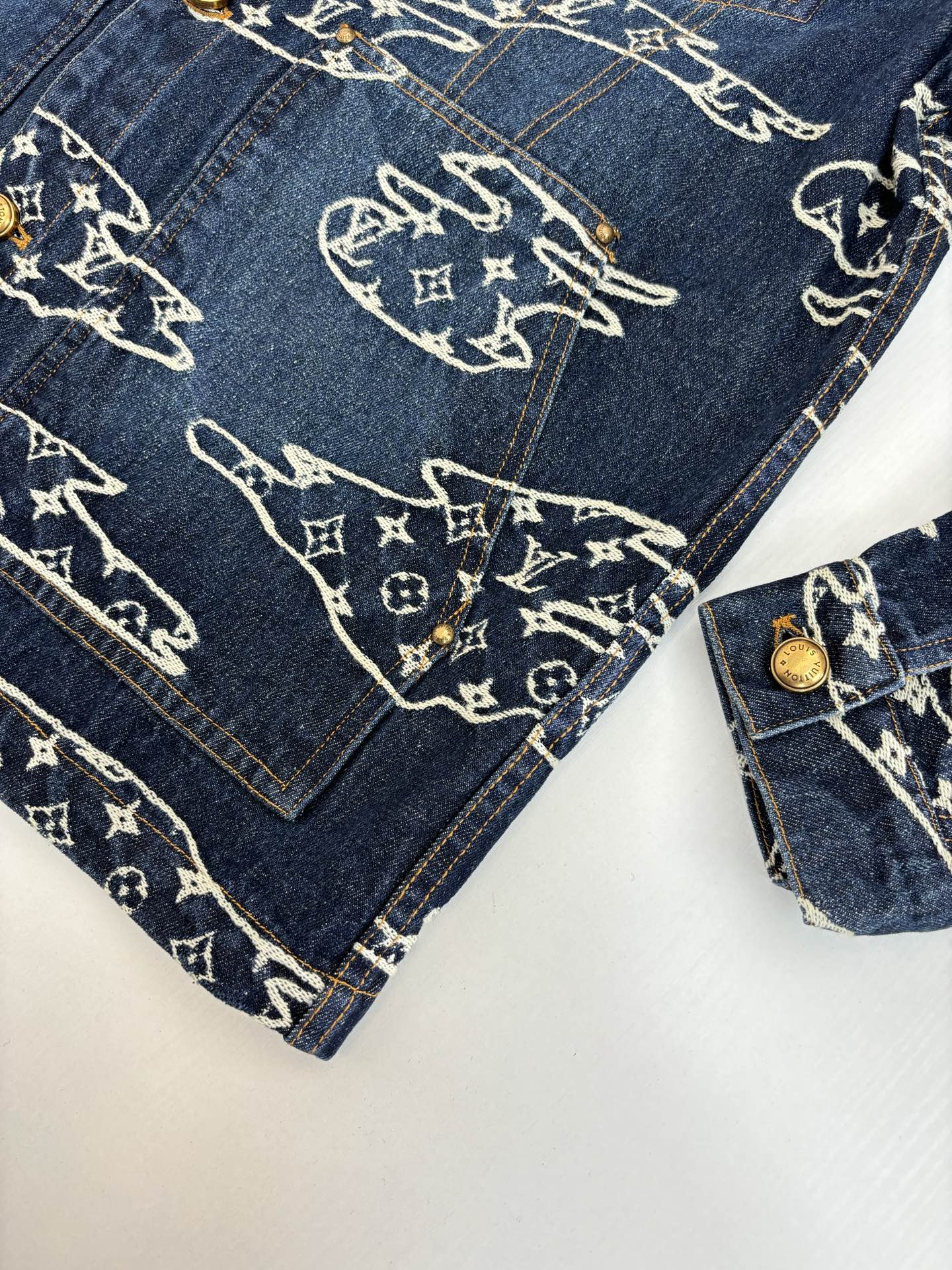 ルイ・ヴィトン「Louis Vuitton」SS25 クラウドジャカード デニムジャケット