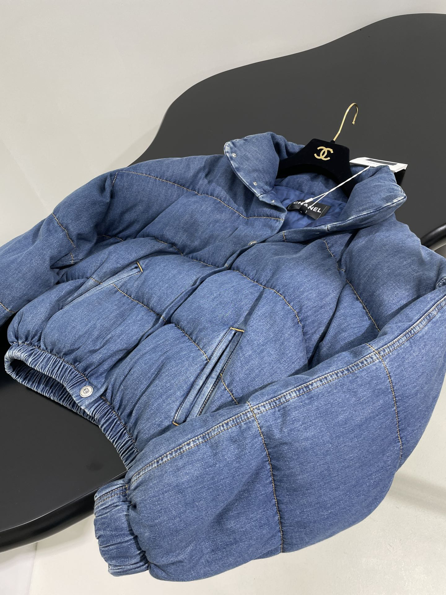 シャネル「Chanel」Coco Neige デニム キルトド ジャケット