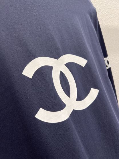 シャネル「Chanel」メタリック ダブルC ロングスリーブ Tシャツ