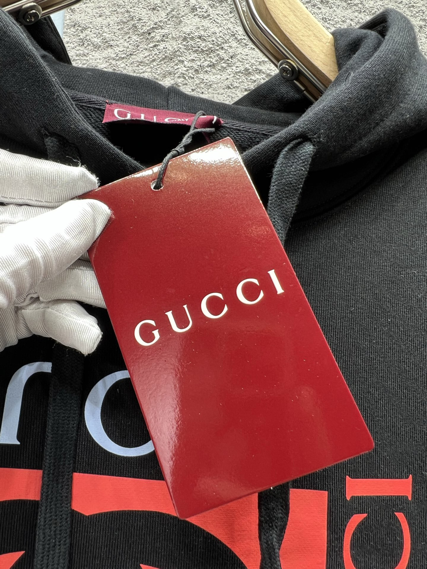 グッチ「Gucci」ロゴプリント パーカー