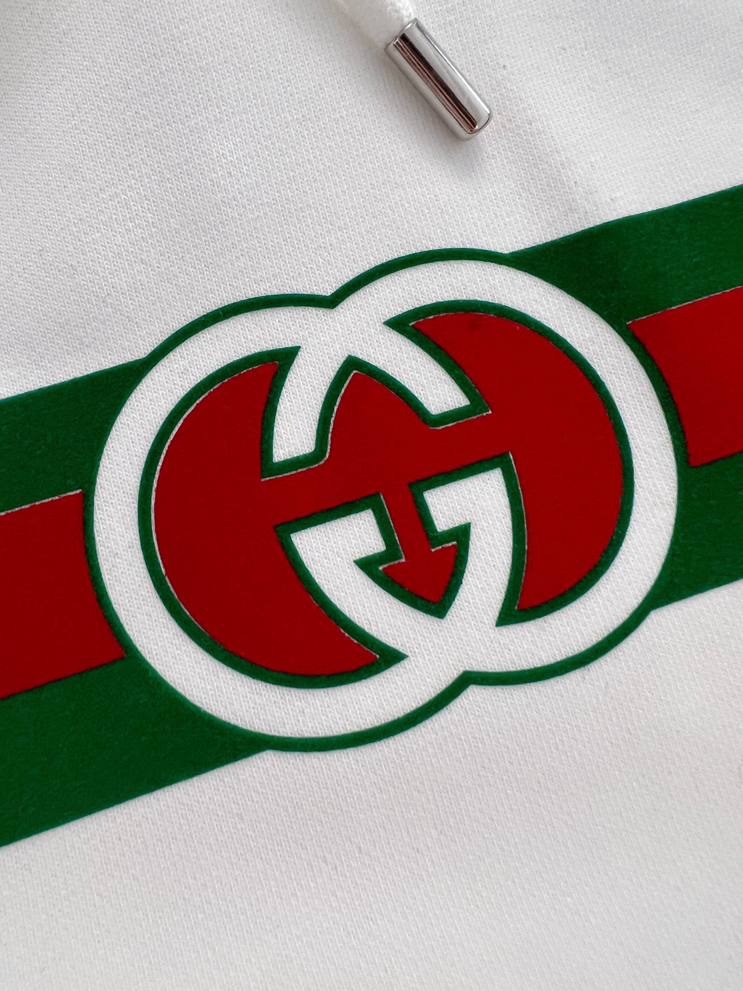 グッチ「Gucci」ロゴプリント フーディー スウェットシャツ