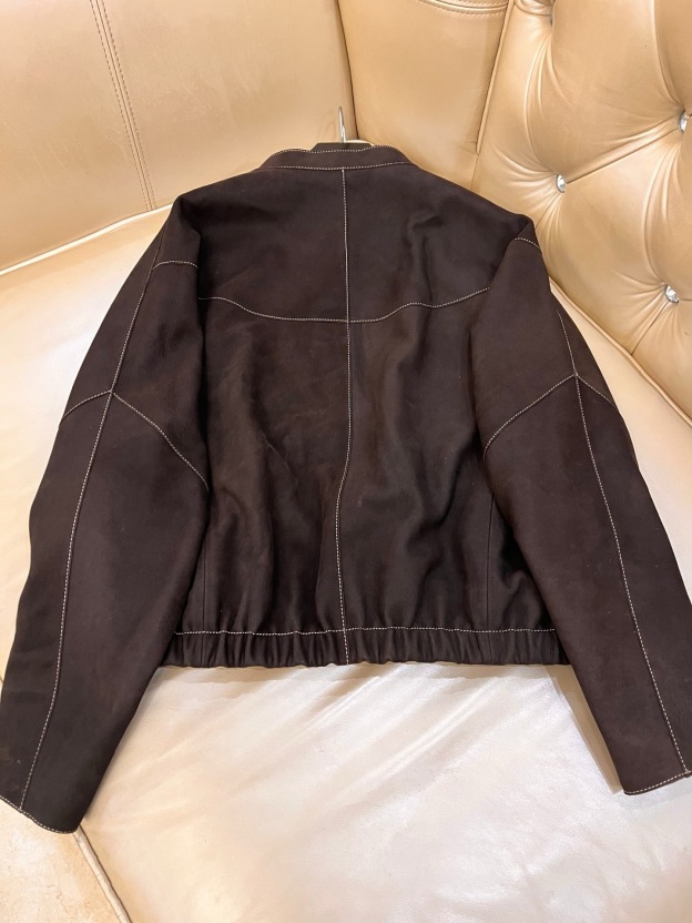 エルメス「Hermès」ヴォー カルフスキン トリムド ブレザー