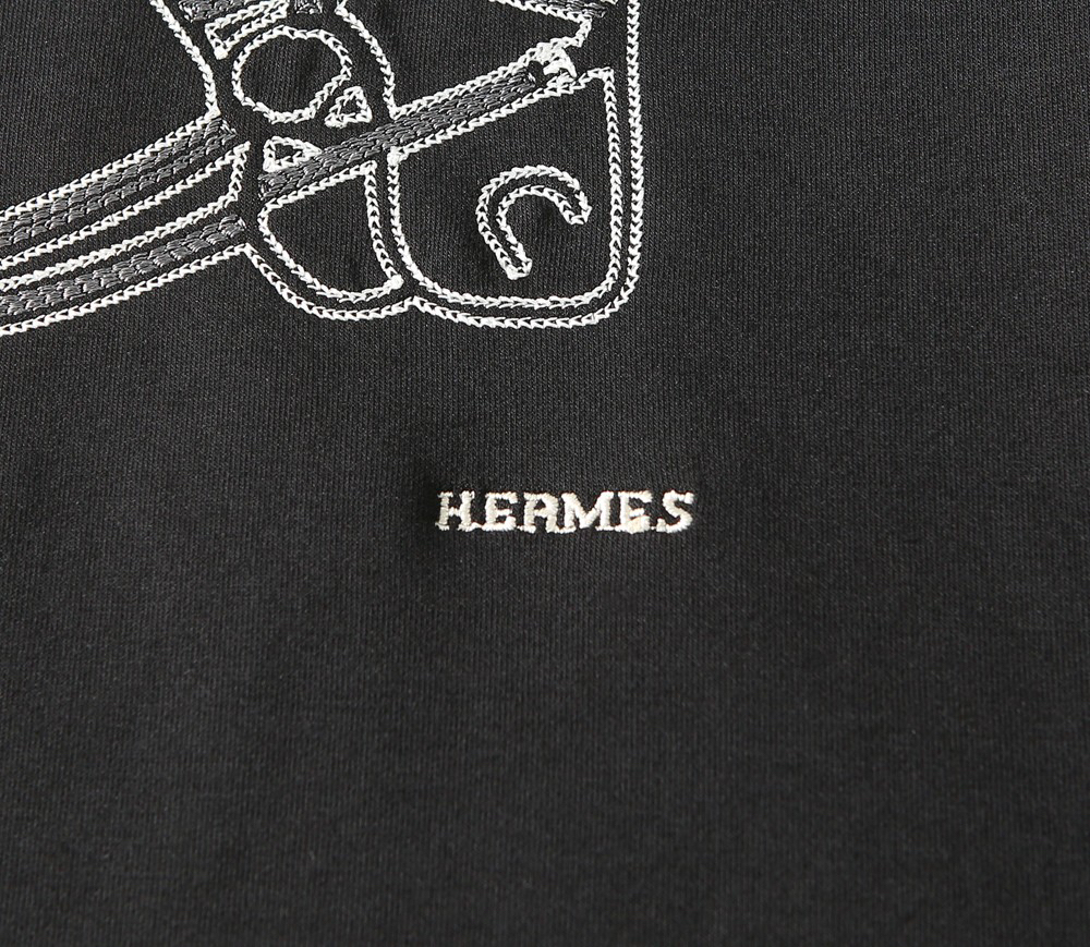 エルメス「Hermès」Puzzle Equestre クルーネック スウェットシャツ