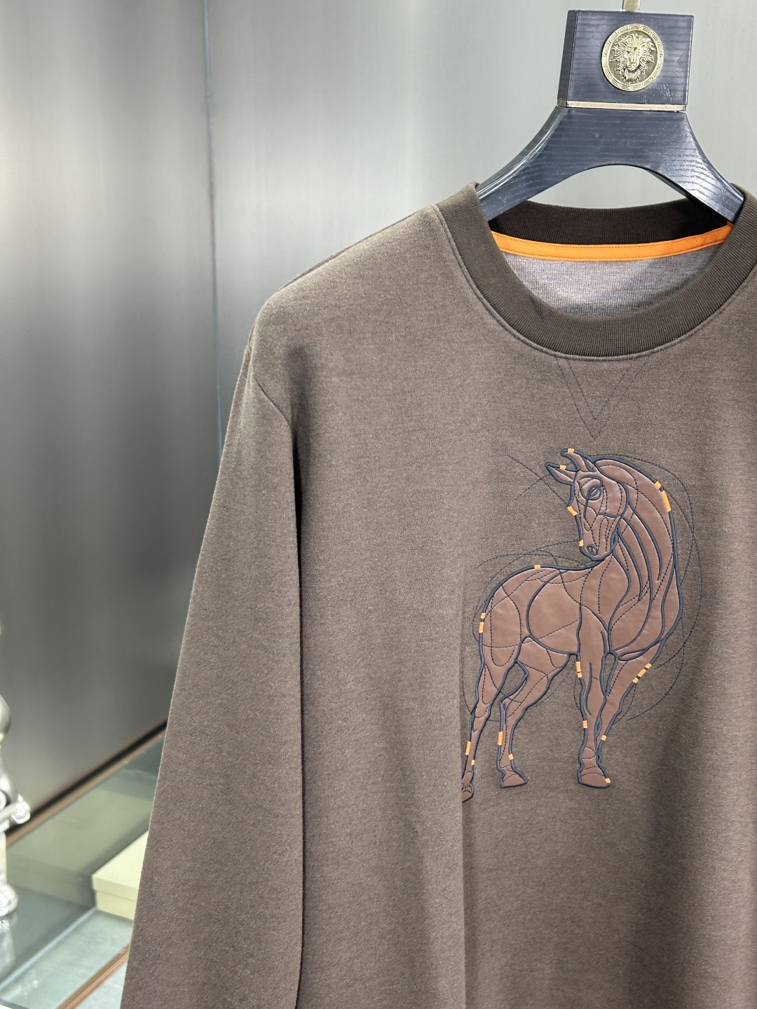 エルメス「Hermès」ウールブレンド クルーネック スウェットシャツ