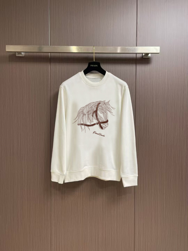 エルメス「Hermès」ヴィンテージ ループバック クルーネック スウェットシャツ