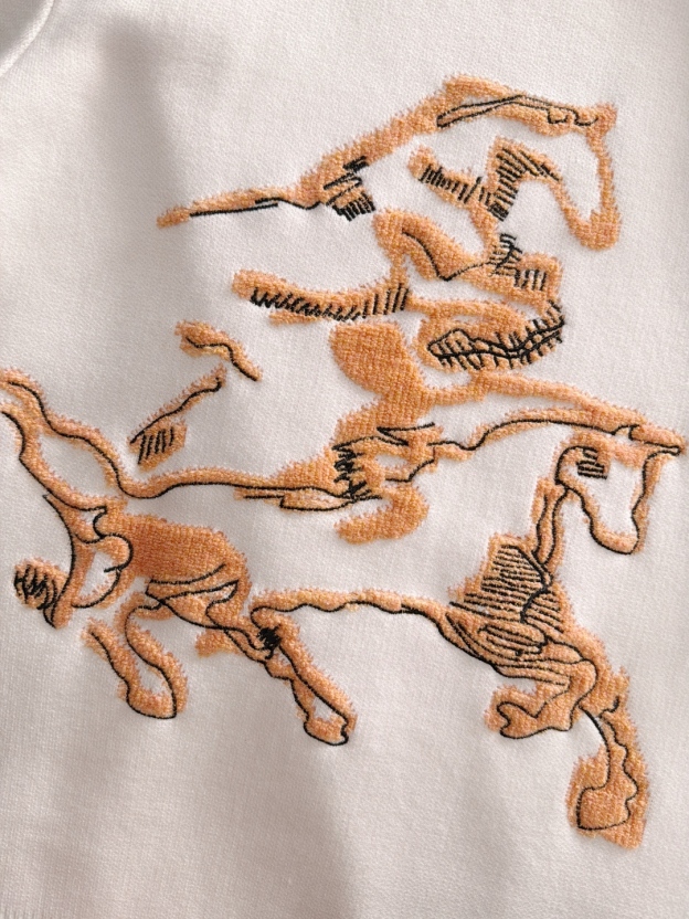 エルメス「Hermès」オレンジ ペガサス ジャカード ニット