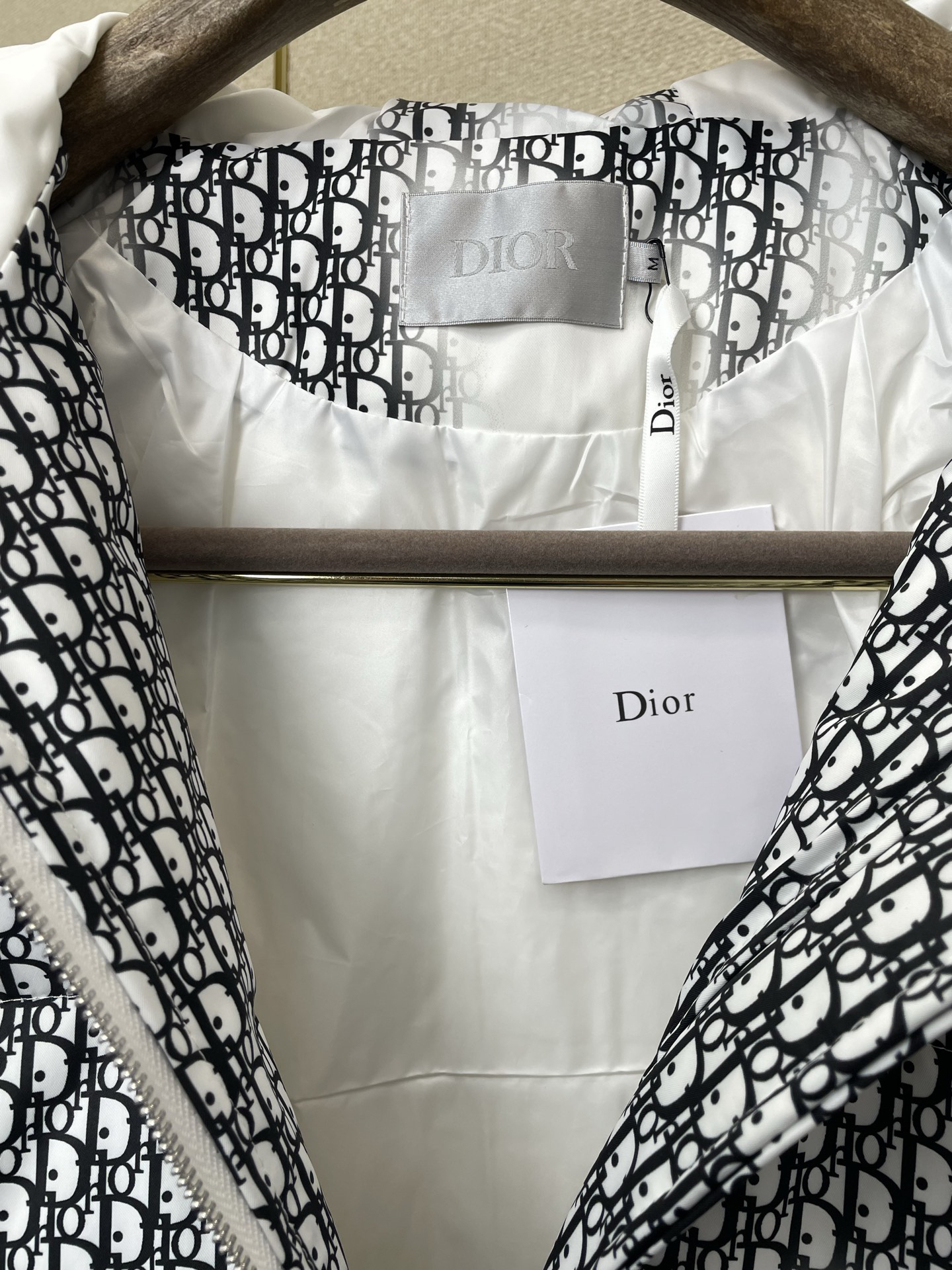 ディオール「Dior」スタンドカラー ジャカード キルト ダウン ジャケット