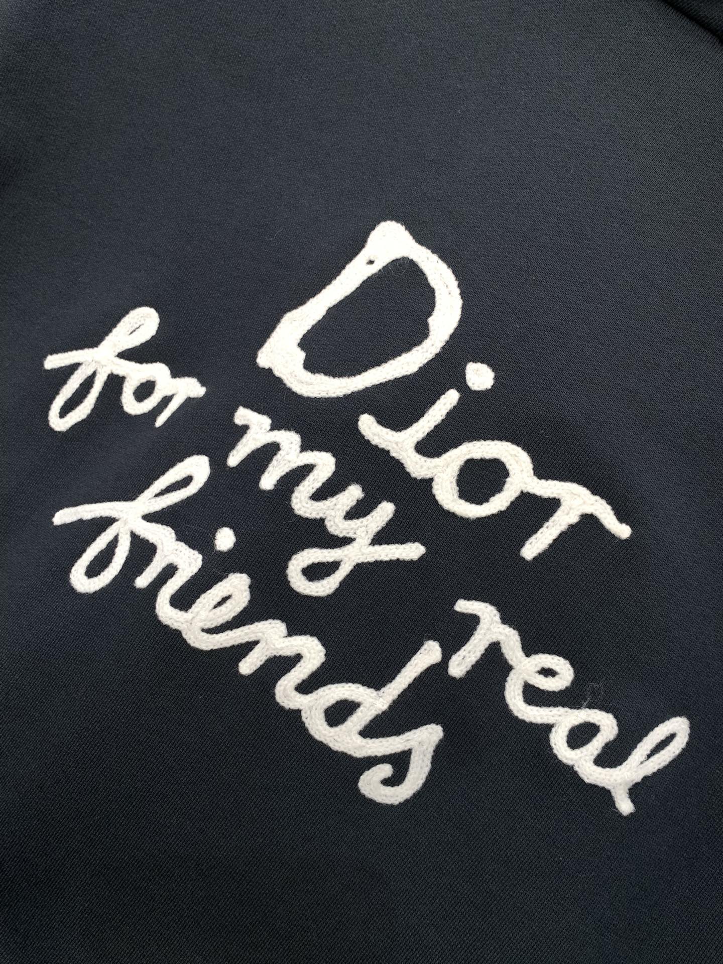 ディオール「Dior」刺繍ロゴ フーデッド スウェットシャツ