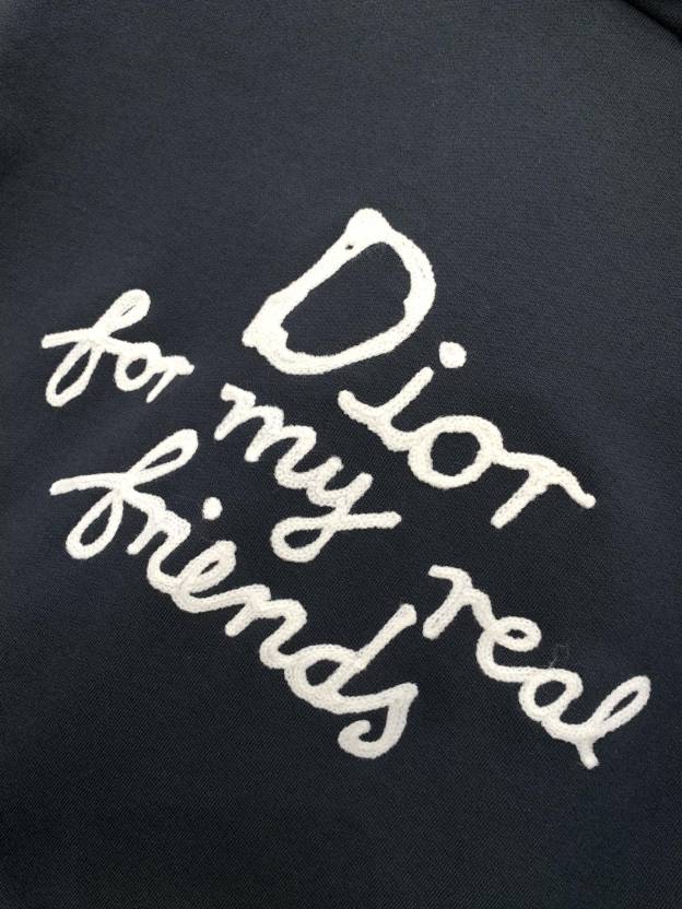 ディオール「Dior」刺繍ロゴ フーデッド スウェットシャツ