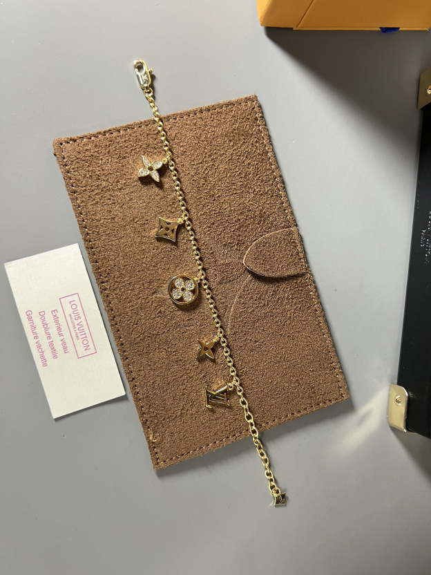 ルイ・ヴィトン「Louis Vuitton」CIRDELサーゼルシャンパン クリスタル バングル