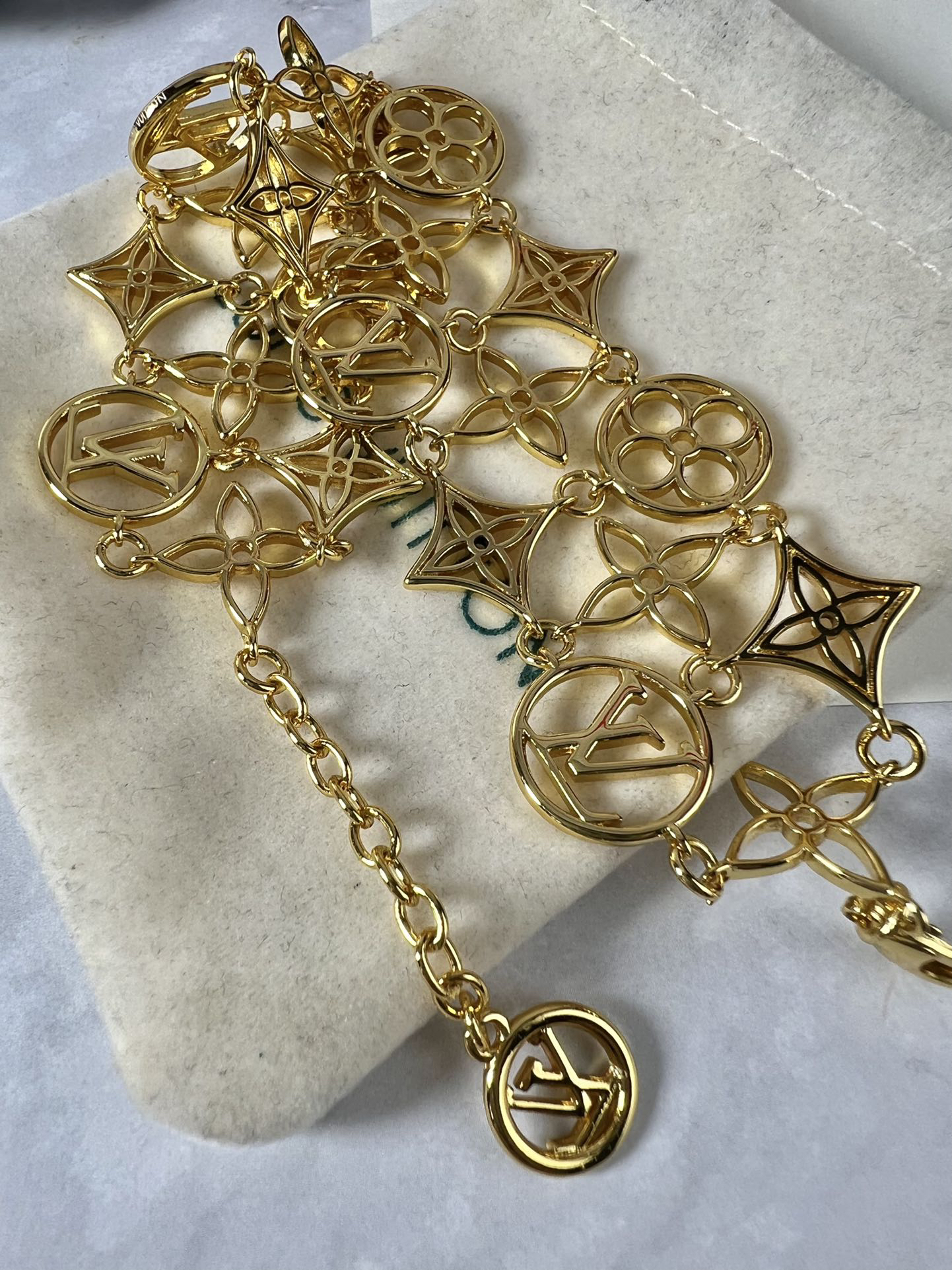 ルイ・ヴィトン「Louis Vuitton」Empreinte デュアルチェーンブレスレット