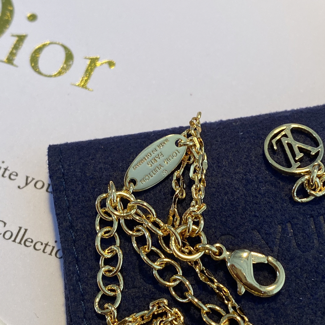 ルイ・ヴィトン「Louis Vuitton」Maestria マルチプルチェーンブレスレット