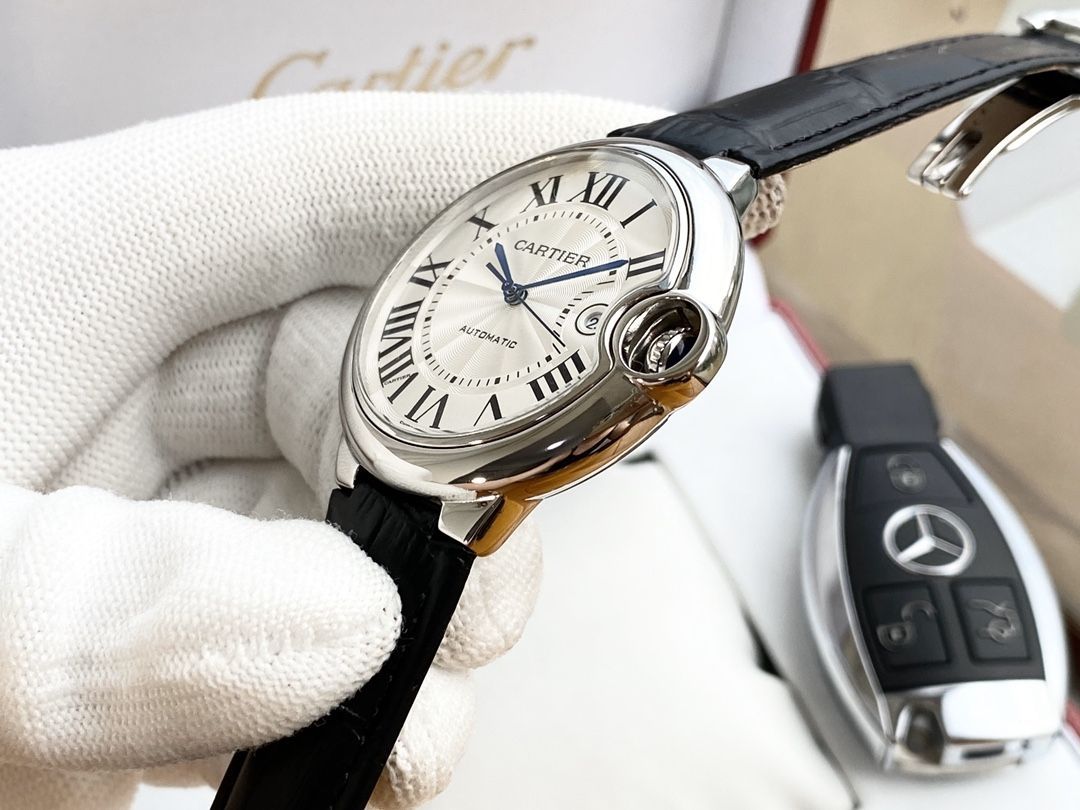 カルティエ「Cartier」バロンブルー ド カートリエ 腕時計 42mm