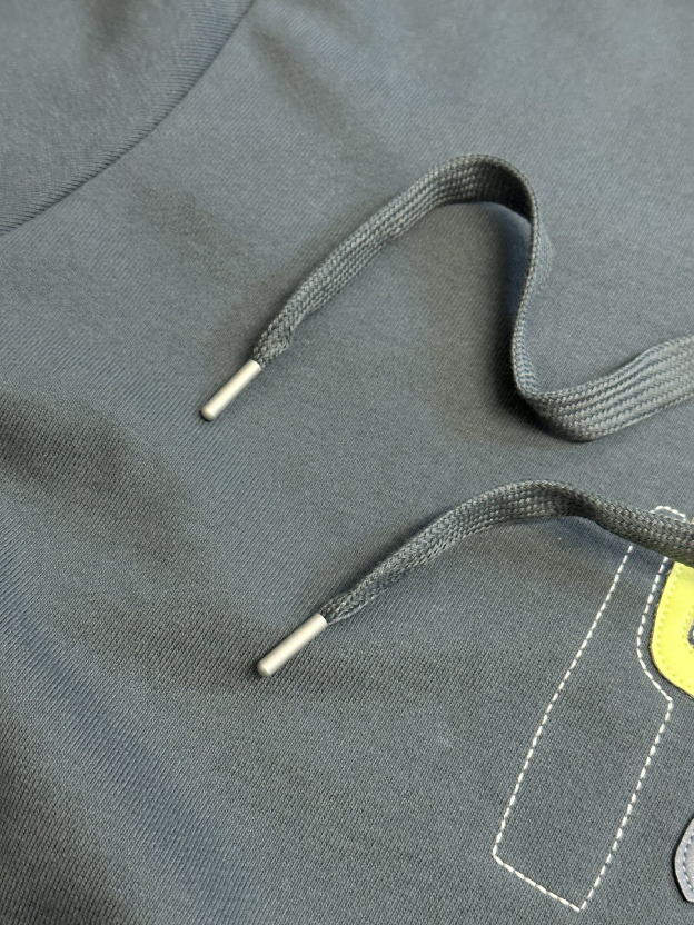 エルメス「Hermès」パリ アプリケレザーパーカ フーデッドスウェットシャツ