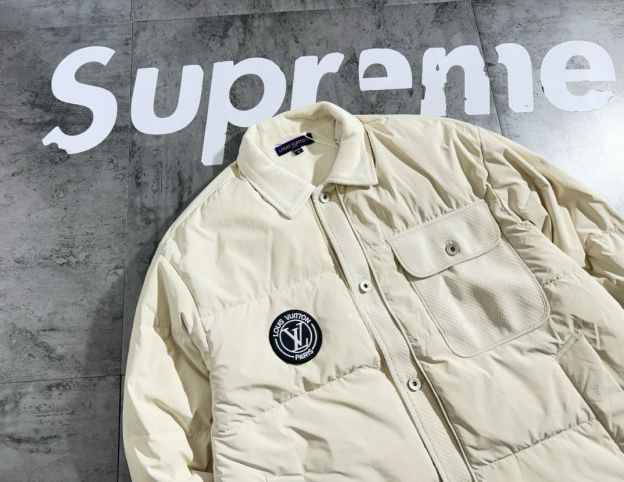 ルイ・ヴィトン「Louis Vuitton」チェック プチワンシャツ スタイル モードダウンジャケット