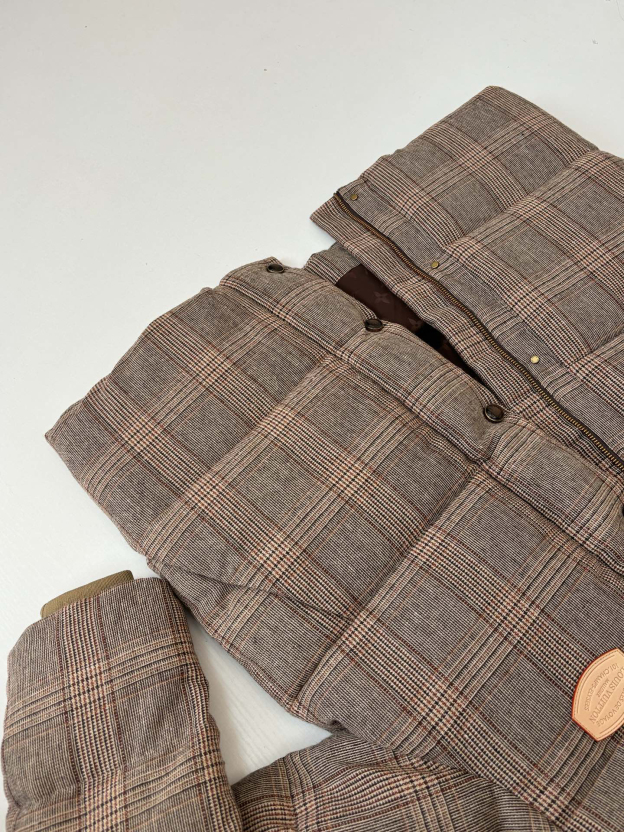 ルイ・ヴィトン「Louis Vuitton」26SS 早春 プリンス オブ ウェールズ チェック ダウンジャケット