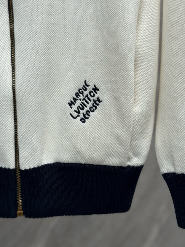 ルイ・ヴィトン「Louis Vuitton」ニットスタンドカラー 拼接ニット