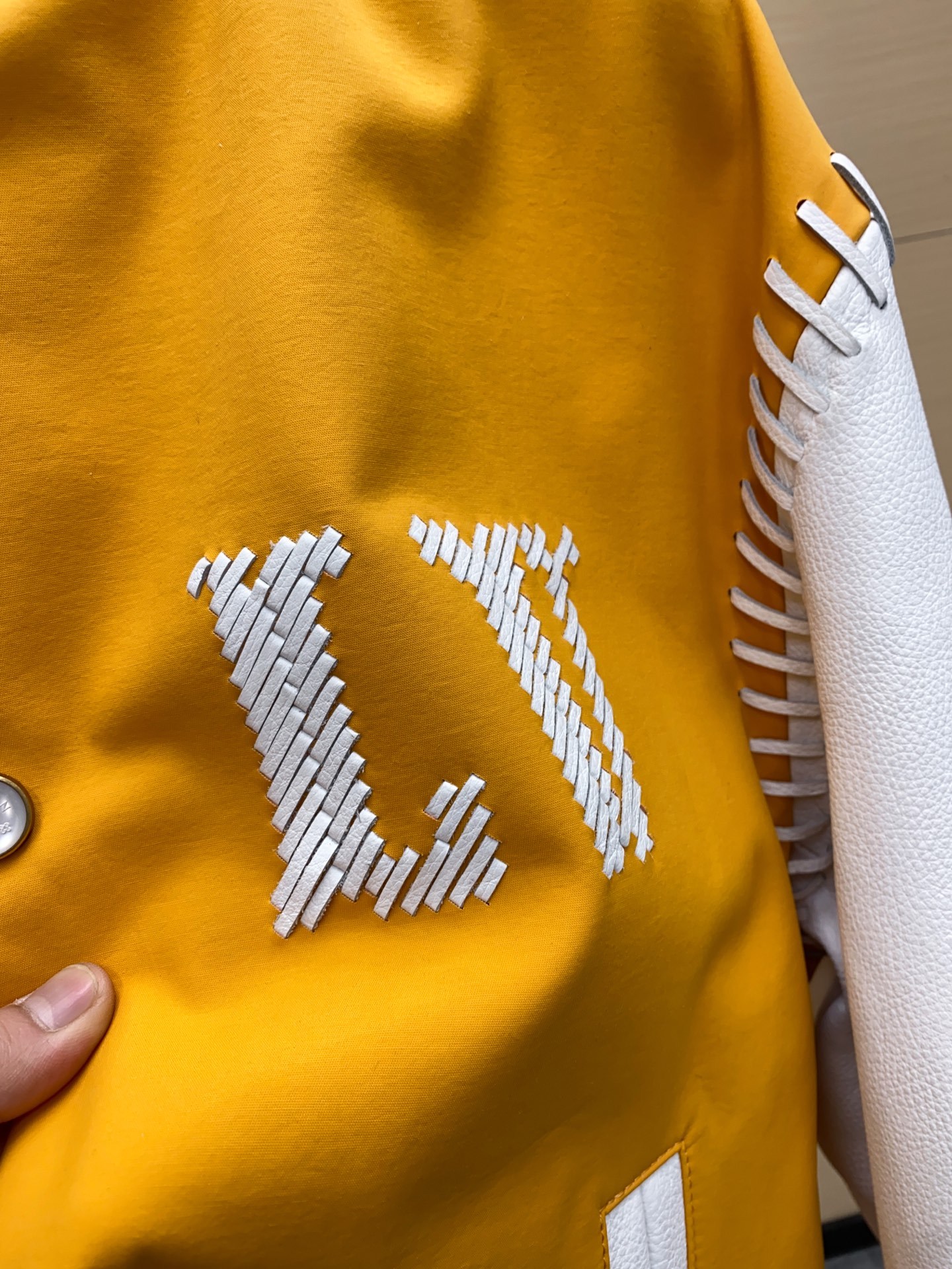 ルイ・ヴィトン「Louis Vuitton」レザー＆ナイロン ブラウゾン ジャケット